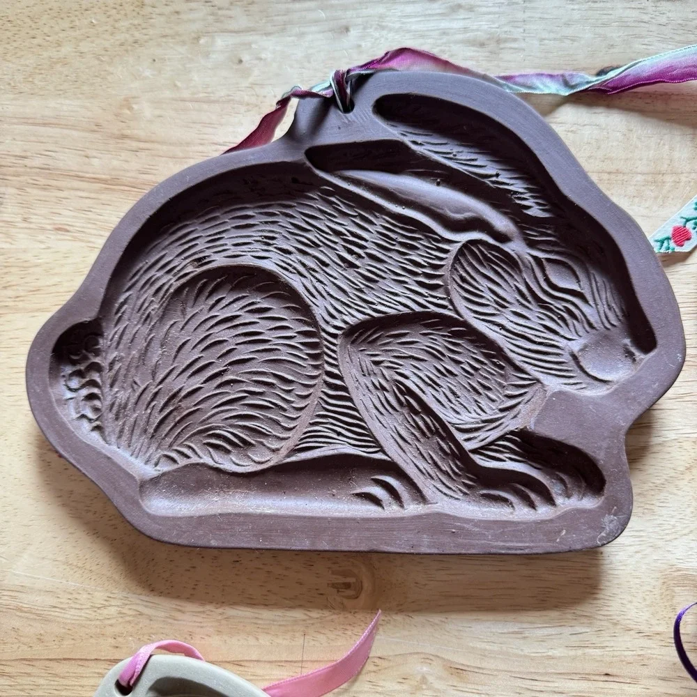 Lot 8 Vintage Cookie‎ Molds Brown Bag Cookie Art + Hartstone Holiday Designs